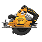 DeWALT DCS573B 20V MAX FLEXVOLT 7-1/4 : Features UP TO 77 percent MORE POWER when paired with FLEXVOLT batteries FASTER CUTTING: Powerful brushless motor delivers 5,500 RPM for faster cutting Maximum depth of cut of 2-9/16 in. at a 90 degree Maximum depth