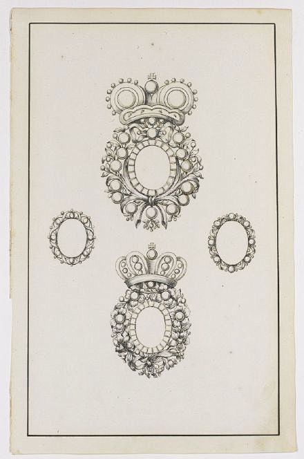 古董珠宝首饰的设计手稿