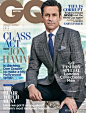 #Mad Men# star #Jon Hamm# covers the September 2014 issue of #GQ# UK magazine photographed by Gavin Bond.