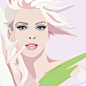 Beauty, Vector portrait of women, makeup : Vector portrait of beautiful women, cosmetics and makeup