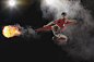 人,活动,鞋子,运动,影棚拍摄_515802007_Soccer Player Kicking The Ball In Mid-Air_创意图片_Getty Images China