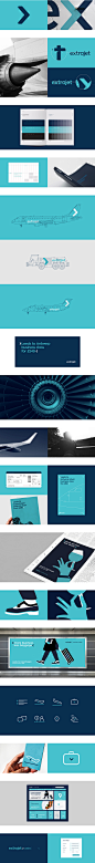 Extrajet航空公司品牌视觉设计