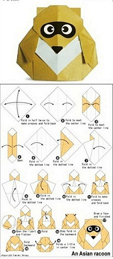 【简单易学的小动物折纸】虽然步骤是用日文...