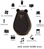 Bearbot : Home automation is easy with Bearbot, an emotive universal remote. Once tamed, Bearbot responds immediately to each of your commands. Perfom specific gestures to teach him how to control numerous household devices. Very expressive, your companio