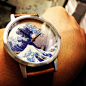  Great Wave Watch by I Love Ugly 
日式 巨浪手表