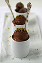 salted chocolate, pistachio, peanut nougat ice cream