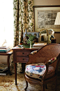 writing desk of designer Charlotte Moss in her NY home