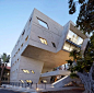 Zaha Hadid uses concrete and cantilevers for a new university building in Beirut.