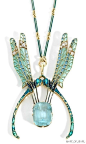 Lalique dragonfly necklace ~ Art Nouveau