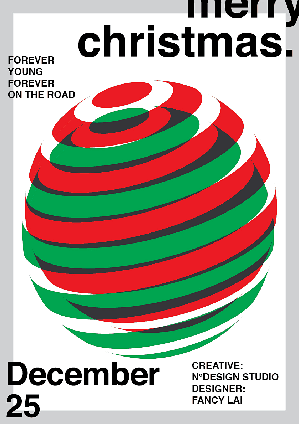 N°设计工作室圣诞主题海报设计 - Ar...