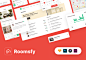 公寓出租房地产合租移动APP界面UI素材 Roomsfy Web and Mobile UI kit213个页面和147个UI组件，用于公寓出租和房地产预订应用程序和网站

Roomsfy是一个现代，干净且非常详细的UI套件。我们设计了213个漂亮的网页和移动应用程序屏幕。您可以使用我们的147组独特的UI套件组件来构建任何房地产预订移动应用程序或网站。

所有符号和对象都是基于矢量的，并且易于编辑。我们使用了主要的Google字体以及带有许多预制字形的免费Material Google图标字体，