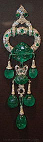 Emeralds and Diamonds - Cartier London, Pendant/Brooch, 1923