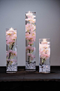 Submersible Pink or White Cherry Blossom Floral Wedding Centerpiece with Floating Candles and Acrylic Crystals Kit by Featherology2 on Etsy https://www.etsy.com/listing/468383420/submersible-pink-or-white-cherry-blossom