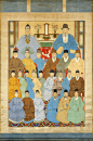 韩国国立中央博物馆藏的一幅祖宗画 ​​​​