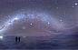 Salar de Uyuni, Bolivia by night

"When the night comes, the starry sky reflects on its surface like in a mirror, and you have the feeling of being in space."