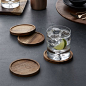 Set of 4 Acacia Coasters