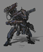 daily mech painting by *ProgV on deviantART