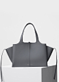 Medium Tri-Fold Shoulder Bag in Baby Grained Calfskin - Céline