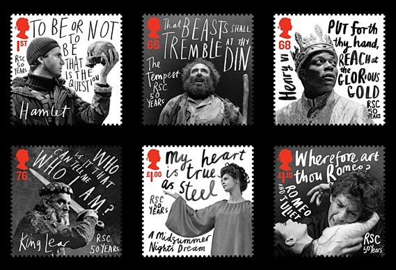 皇家莎士比亚公司五十周年系列纪念邮票 -...