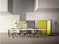 Removable partition / fabric / metal / for offices - PARENTESIT FREESTANDING - Arper