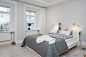 100平米的瑞典纯白风格公寓室内设计 