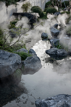 清秋湖南采集到景观水景