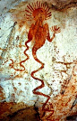 Prehistoric Cave painting. 35,000 years ago. | earth art