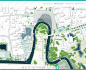 平面图PSD村庄规划滨水公园CAD水景水上乐园国外景观设计彩平素材-淘宝网