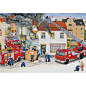 2er Set Puzzle, je 24 Teile, 26x18 cm, Bei der Feuerwehr, Ravensburger | myToys