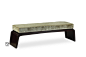 TALMD 现代新中式实木床踏床尾凳 时尚床前凳 卧室换鞋凳 长凳定制909-68A