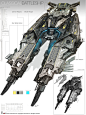 Classical Battleship, Evan Lee : One of my spaceship design~