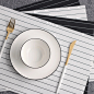 桌垫 餐垫隔热垫日式家用简约盘垫碗垫子欧式PVC防水餐布西餐垫-淘宝网