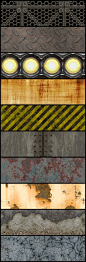 Download 10 Grunge, Rusty and Dirty Tileable Textures: 