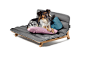 Dog Bed for Mnomo : Mnomo dog dens were designed from two points of view: needs of dog and his owner and den as a part of interior. They are mimimal and functional, but also easy to clean. They consist of two elements: oak frame and Cordura matress filled