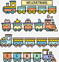 可爱卡通小火车免抠素材 免费下载 页面网页 平面电商 创意素材 png素材