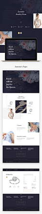 Jasmine Jewelry : A web design for local jewellery store. 