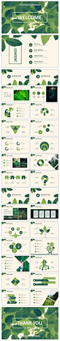  创意绿色总结报告工作计划商务策划模板PPT模板#色彩# #排版#
