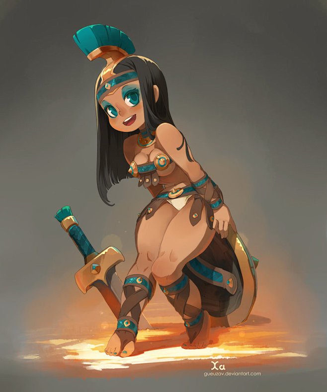 Gladiatrice by xa-xa...