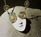 Steampunk Face Pendant by Felicia Nilson