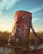 Pop Culture Dystopia by Filip Hodas | Trendland : In this ongoing instagram series, Prague based digital artist Filip Hodas explores the dystopian world of pop-culture icons. It is funny to imagine a possible ‘Mad Max’ future with huge abandoned attractio