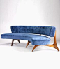 Vladimir Kagan-Floating Curved Sofa