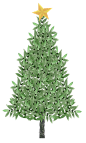 【点击下载超高清PNG免扣素材】Christmas Trees 圣诞树