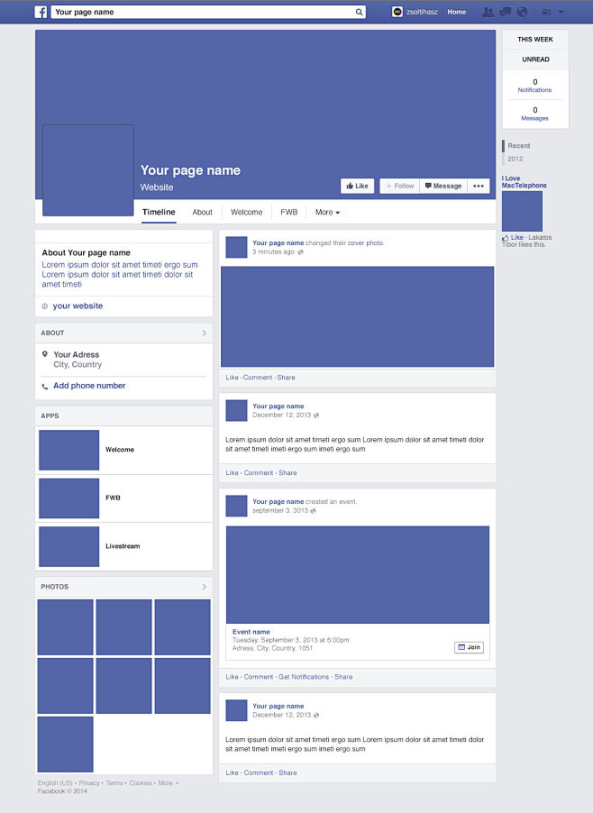 2014年最新的Facebook社交网站...