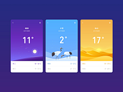 小薇vivi采集到UI-Weather