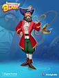 Hook, Digital Forms : We would like to present heroes of fairy tales we've made for "Once Upon a Blast" mobile game by CrazyLabs.