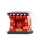 Fireplace - 20款3D矢量圣诞节插画图标素材下载 Christmas - 3D Icon Premium Pack .blender .psd .figma