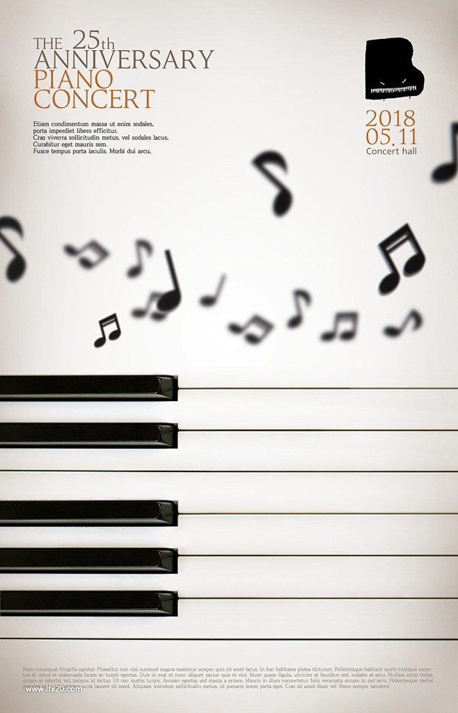 甜美音乐钢琴吉他大提琴时尚音乐海报