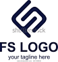 FS Letter Logo Design with Creative Modern Typography