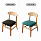 Amazon.com: Genina Seat Covers for Dining Room Chair Seat Slipcovers Kitchen Chair Covers (Teal, 4 Pcs) : Home & Kitchen