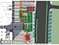 园林景观国际风格PSD商业街区广场设计总平面图彩平分层毕设素材-淘宝网